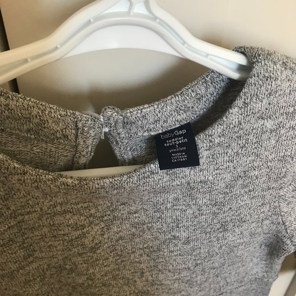 GAP Heather Grey Dress - 3T - Picture 2 of 3